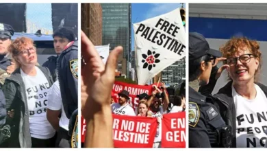 اعتقال سوزان سارندون بعد مطالبتها بالقبض على نتنياهو
