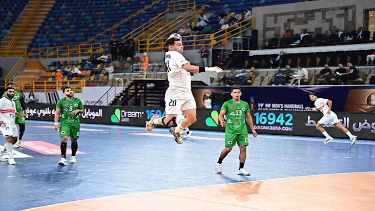 الزمالك يحقق الفوز على منتدى درب المغربي في كأس العالم لكرة اليد