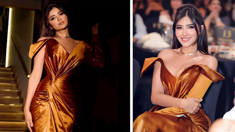 الفنانة مي عمر توجه رسالة بعد تكريمها كأفضل ممثلة لعام 2026