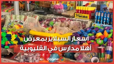 الكراسة بـ 4 والقلم بـ 2 جنيه.. أسعار السبلايز بمعرض أهلا مدارس في الق