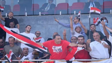 بالصور.. الجماهير المصرية في مدرجات استاد جوبا قبل مواجهة جنوب