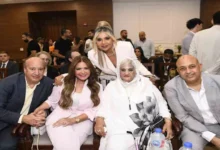 بالصور- صابرين في حفل عقد قران نجلها نور