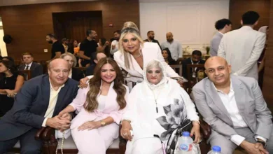 بالصور- صابرين في حفل عقد قران نجلها نور
