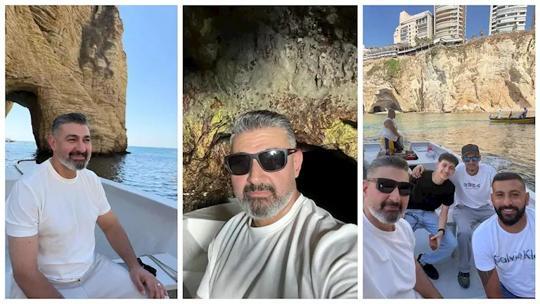 بينها صور لصخرة الروشة.. أحدث ظهور لـ ياسر جلال في لبنان