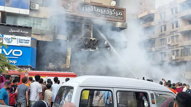 حريق هائل في عقار بمنطقة الأهرام ببنها | ضي النهار حريق هائل في عقار بمنطقة الأهرام ببنها