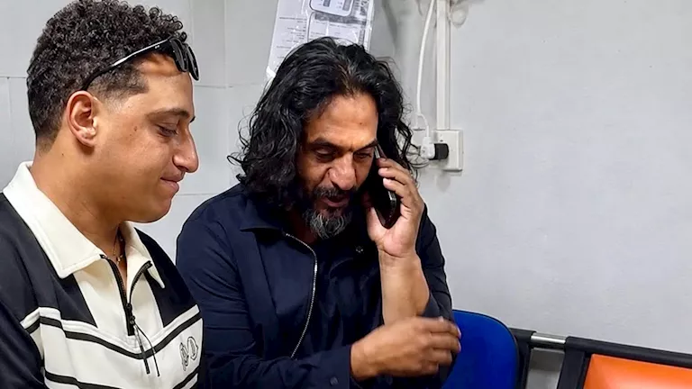 رضا البحراوي ينشر أول صورة لـ بهاء سلطان بعد تعرضه لحادث