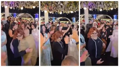 رقص نبيلة عبيد في حفل زفاف شقيق مدير أعمالها- فيديو