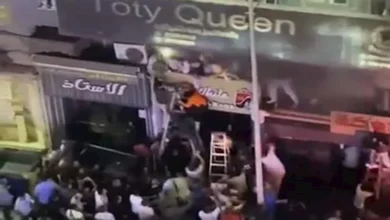 سلالم الأهالي تنقذ محتجزين من حريق محل في الإسكندرية - فيديو وصور