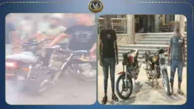 ضبط شخصين ظهرا في فيديو أثناء أداء حركات استعراضية بالغربية