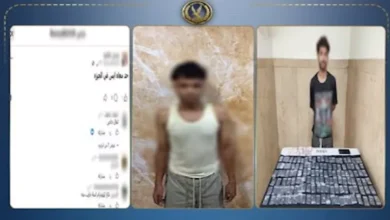 ضبط شخصين لترويج المخدرات على الفيس بوك بالجيزة