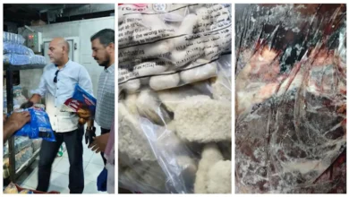 ضبط طن أغذية فاسدة في حملة مكبرة بشرق شبرا الخيمة