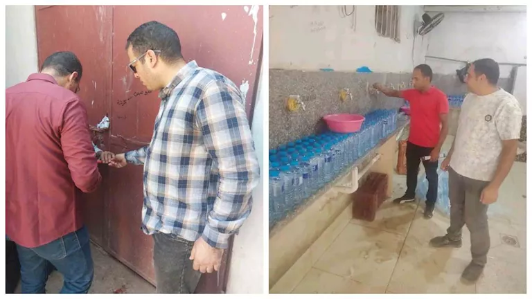 قصة ضبط مصنع مياه معدنية يُعبىء من "الحنفية" بأسيوط