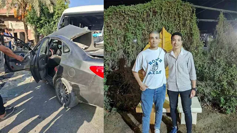 "كانوا بيجهزوا للفرح".. تفاصيل مصرع شقيقين في حادث مروع بالفيوم - صور