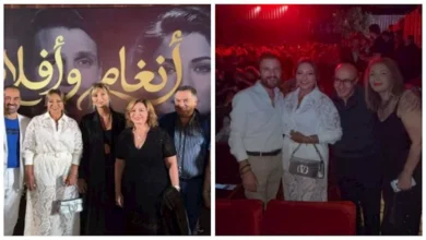 ليلى علوي تنشر صورا مع إلهام شاهين في حفل "أنغام وأفلام بيروت"