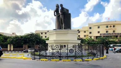 محافظ الدقهلية يأمر بإقامة سياج حول تمثال جامعة المنصورة | ضي النهار محافظ الدقهلية يأمر بإقامة سياج حول تمثال جامعة المنصورة