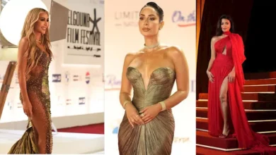 15 صورة لأغرب إطلالات النجمات في مهرجان الجونة السينمائي