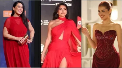بالصور.. فساتين حمراء تخطف الأنظار في مهرجان الجونة