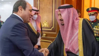 تركي آل الشيخ ينشر صورة للرئيس السيسي مع الملك سلمان بن عبد العزيز
