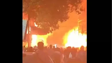 حريق داخل أحد المطاعم بمنطقة حدائق القبة في القاهرة