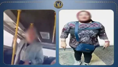 ربة منزل تدعي أنها ضابطة شرطة وتعتدي على سائق أتوبيس