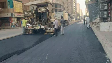 رفع كفاءة شارع ناهيا من محور كمال عامر حتى الدائري لتحسين حركة المرور