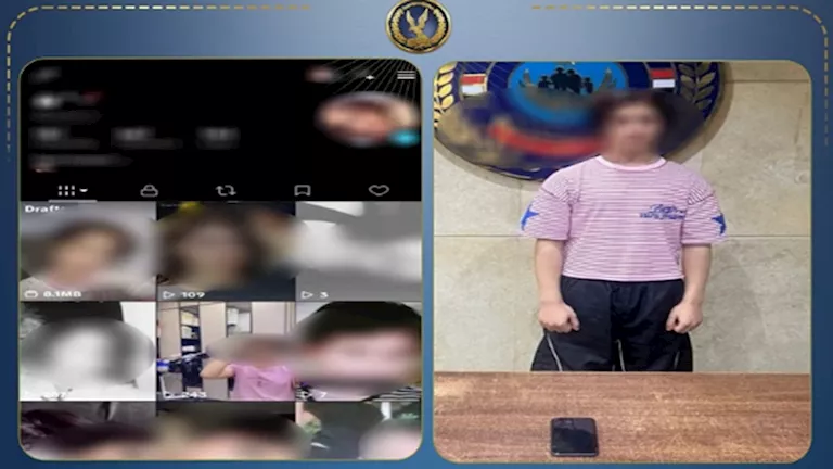 ضبط شاب نشر فيديوهات بملابس حريمي والرقص بصورة مبتذلة