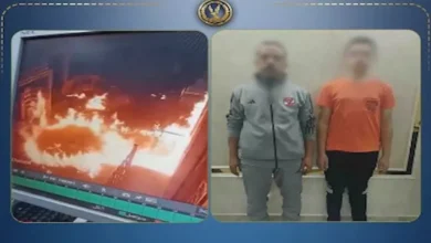ضبط شخصين أشعلا النيران في محل تجاري بالدقهلية بسبب خلافات العمل