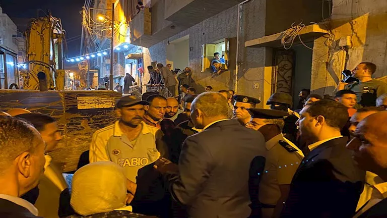 محافظة كفر الشيخ تصدر أول بيان رسمي بشأن انهيار عقار بيلا | ضي النهار محافظة كفر الشيخ تصدر أول بيان رسمي بشأن انهيار عقار بيلا