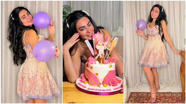ميرهان حسين تنشر صورا من احتفالها بعيد ميلادها