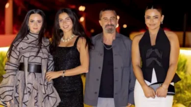 هايدي خالد بصحبة زوجها هادي الباجوري في مهرجان الجونة السينمائي