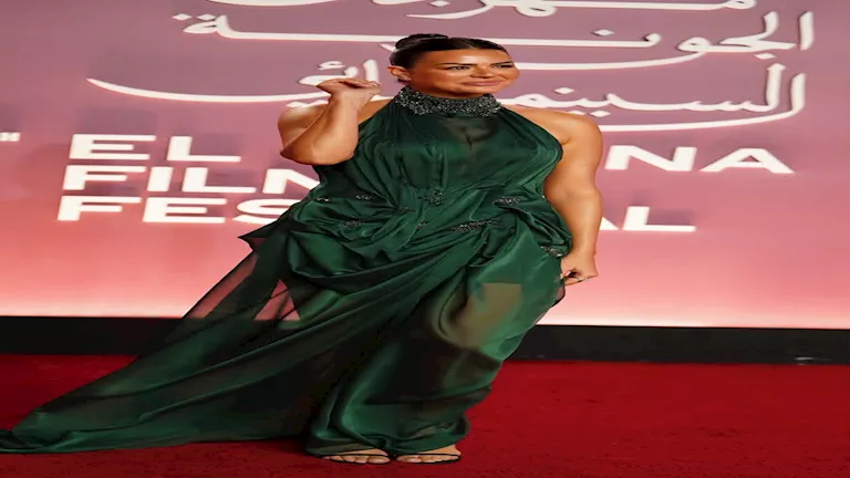 هنادي مهنا بفستان جريء في ثالث أيام مهرجان الجونة